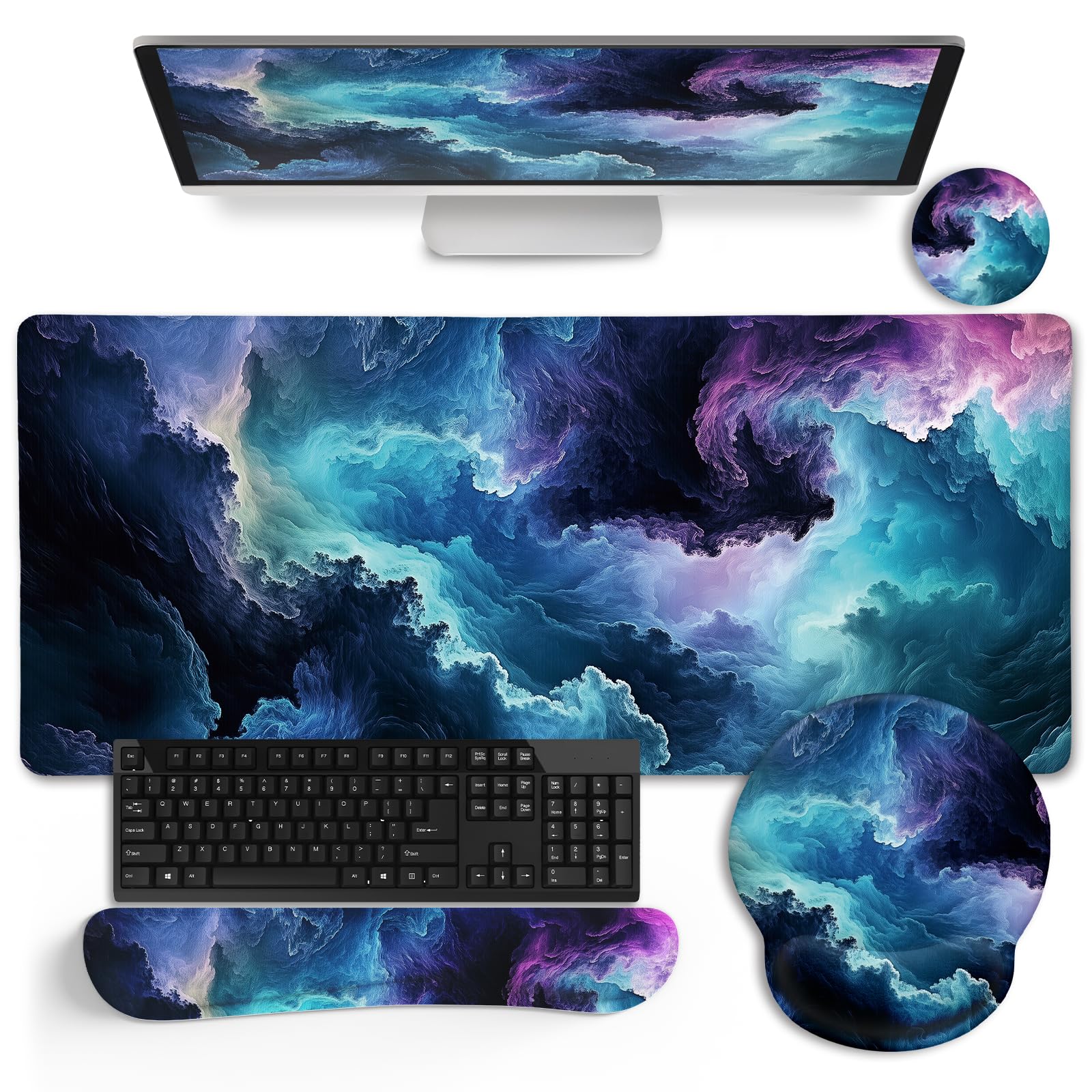 LIMKRIAN Desk Mat Set - Wrist Rest & Mouse Pad -23 LIMKRIAN Desk Mat Set - Wrist Rest & Mouse Pad -23
