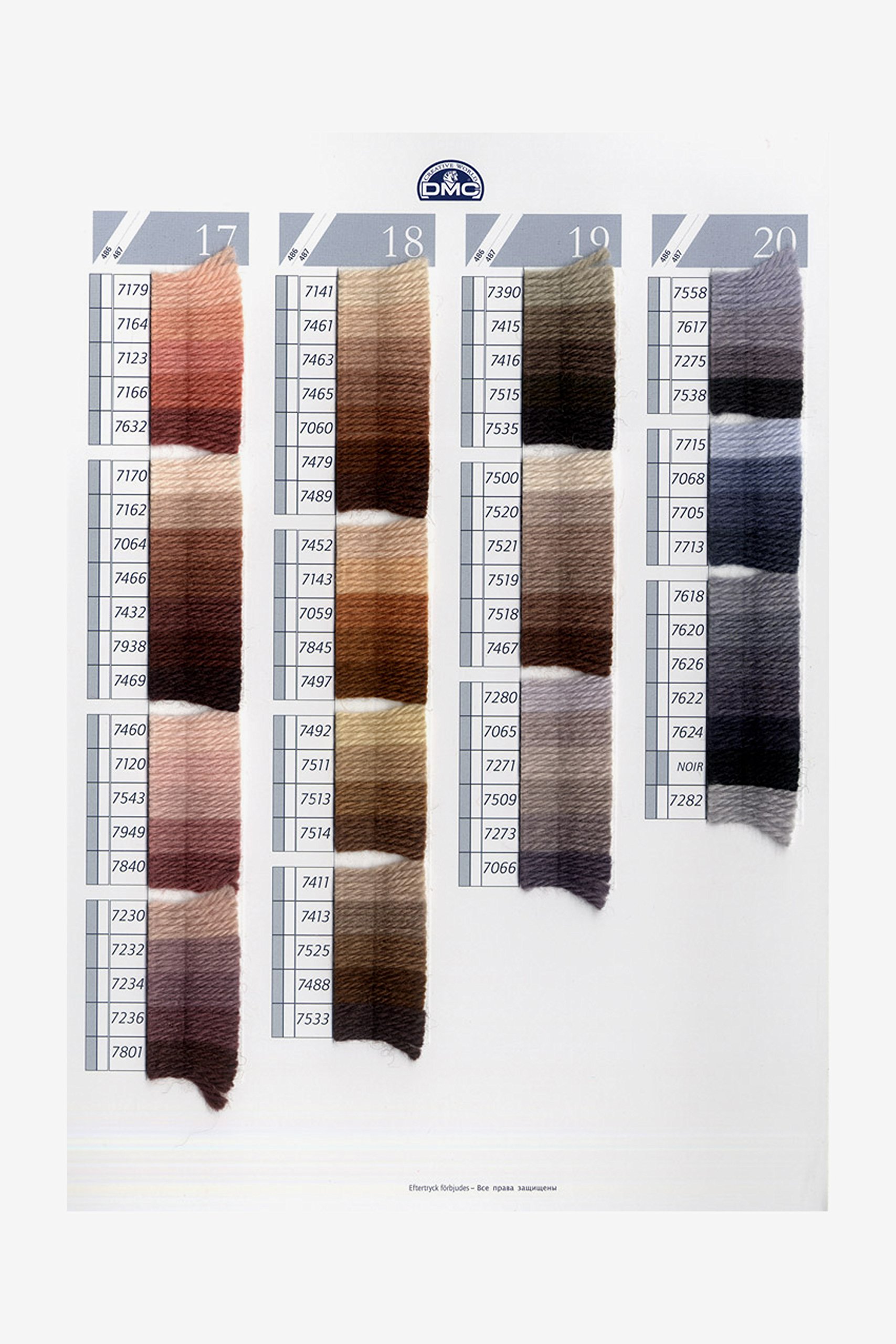 Cartella Colori Lana Colbert DMC - Con Campioni Per Ricamo E Lavori A Maglia - Foto 10