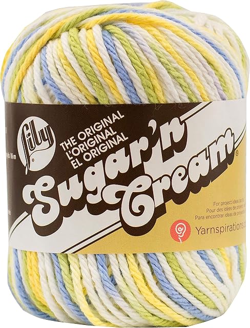LILY Sugar 'N Cream, Cotton, Cool Breeze, 56.7G