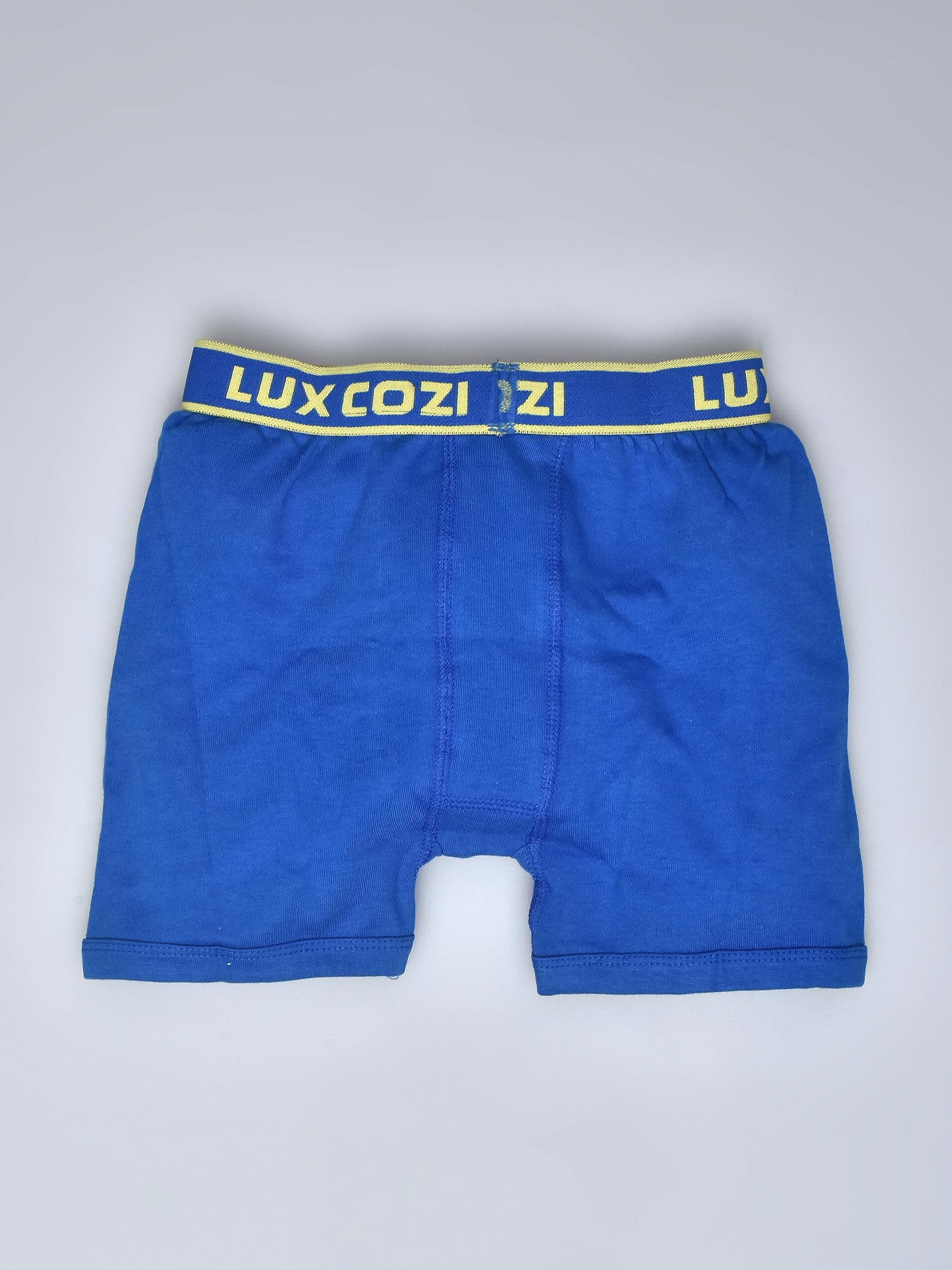 Lux Cozi Boy's Pack of 6 Super Combed Cotton Outer Elastic Solid Trunk with Ultra Soft Waistband (Size : 65cm) Multicolour - Image 3 thumbnail