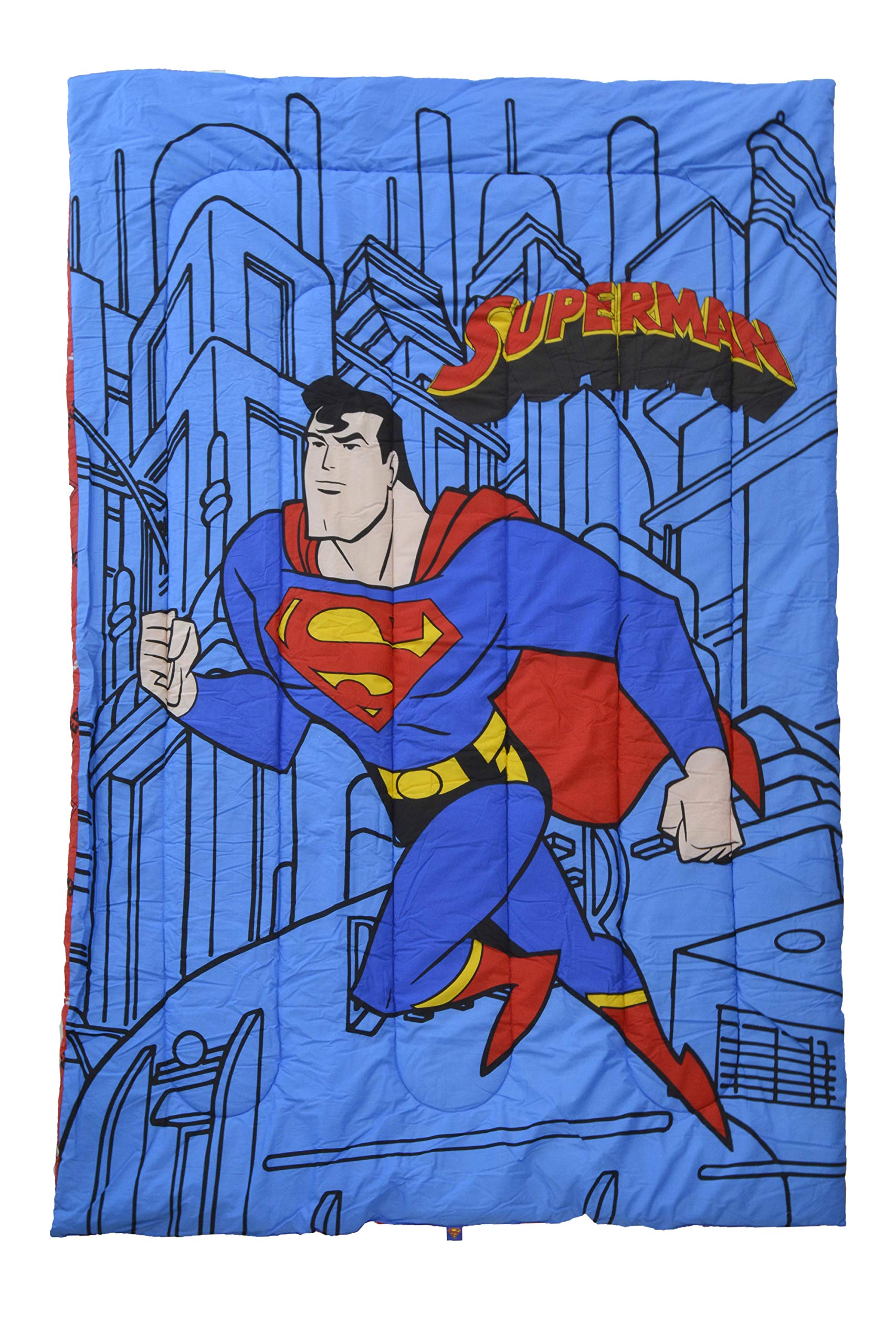 Warner Bros 4 Pc Superman Comforter Set For Kids-Supersoft,