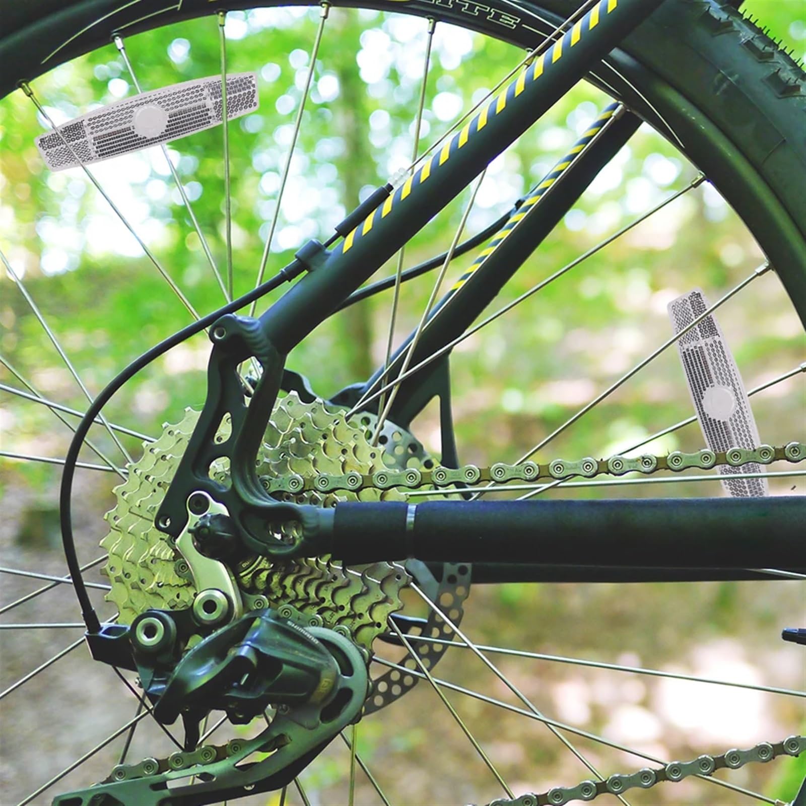 Ostrzeżenie do roweru szprychowego, odblaskowe, odblaskowe, do jazdy na rowerze MTB obręcz rowerowa, odblaskowa lampa odblaskowa, akcesoria rowerowe