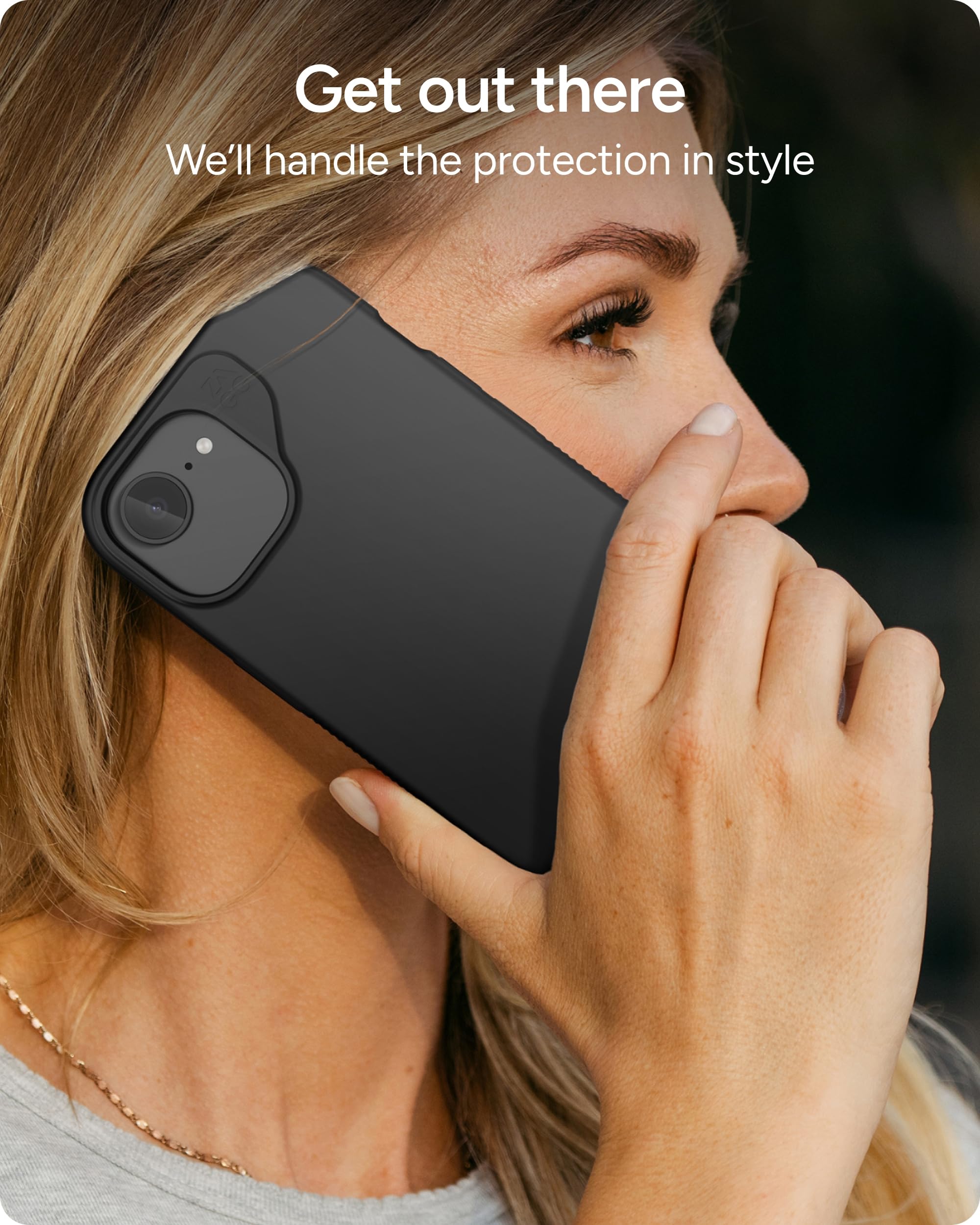 ZAGG Milan Custodia per iPhone 17 / 16 / 15 / 14 / 13 - Sottile ed elegante, protezione contro le cadute da 4 m, rinforzata con grafene, presa sicura, materiale riciclato all'84%, colore: nero