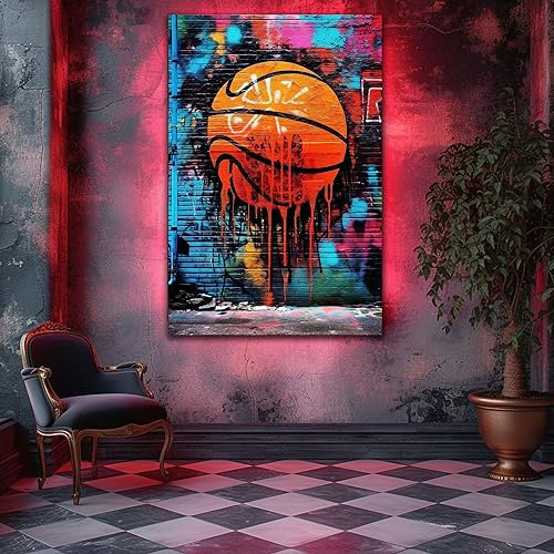 Miniatura 434 de ANRUOXI Graffiti - Lienzo decorativo para pared, diseño abstracto retro, pintura urbana moderna, póster de decoración de pared de zapatos para