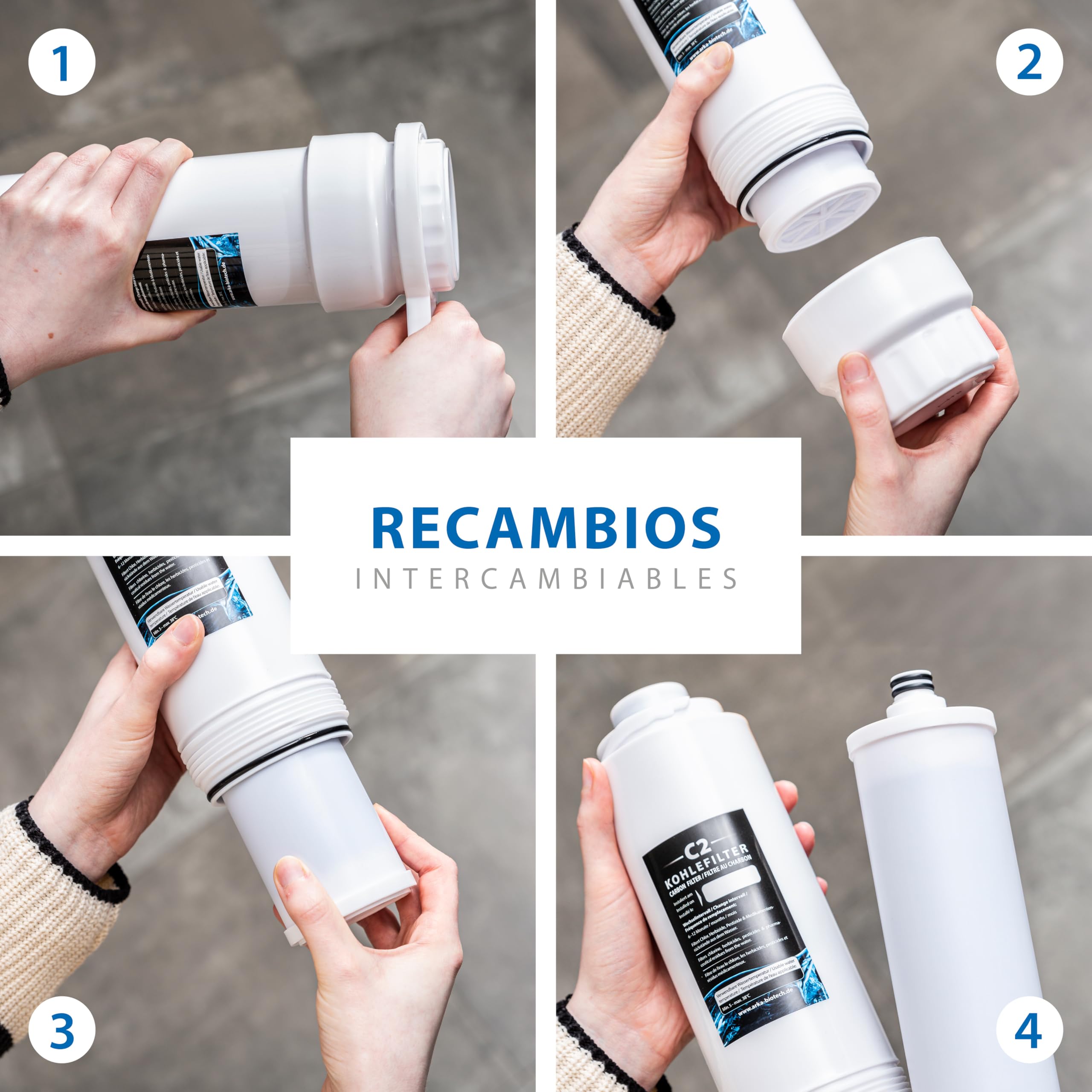 Sistema de ósmosis inversa 3800 l/día – ARKA myAQUA 3800 – elimina 99 % impurezas, sales y bacterias – filtro de agua para hogar & acuario – set completo con indicador LED inteligente