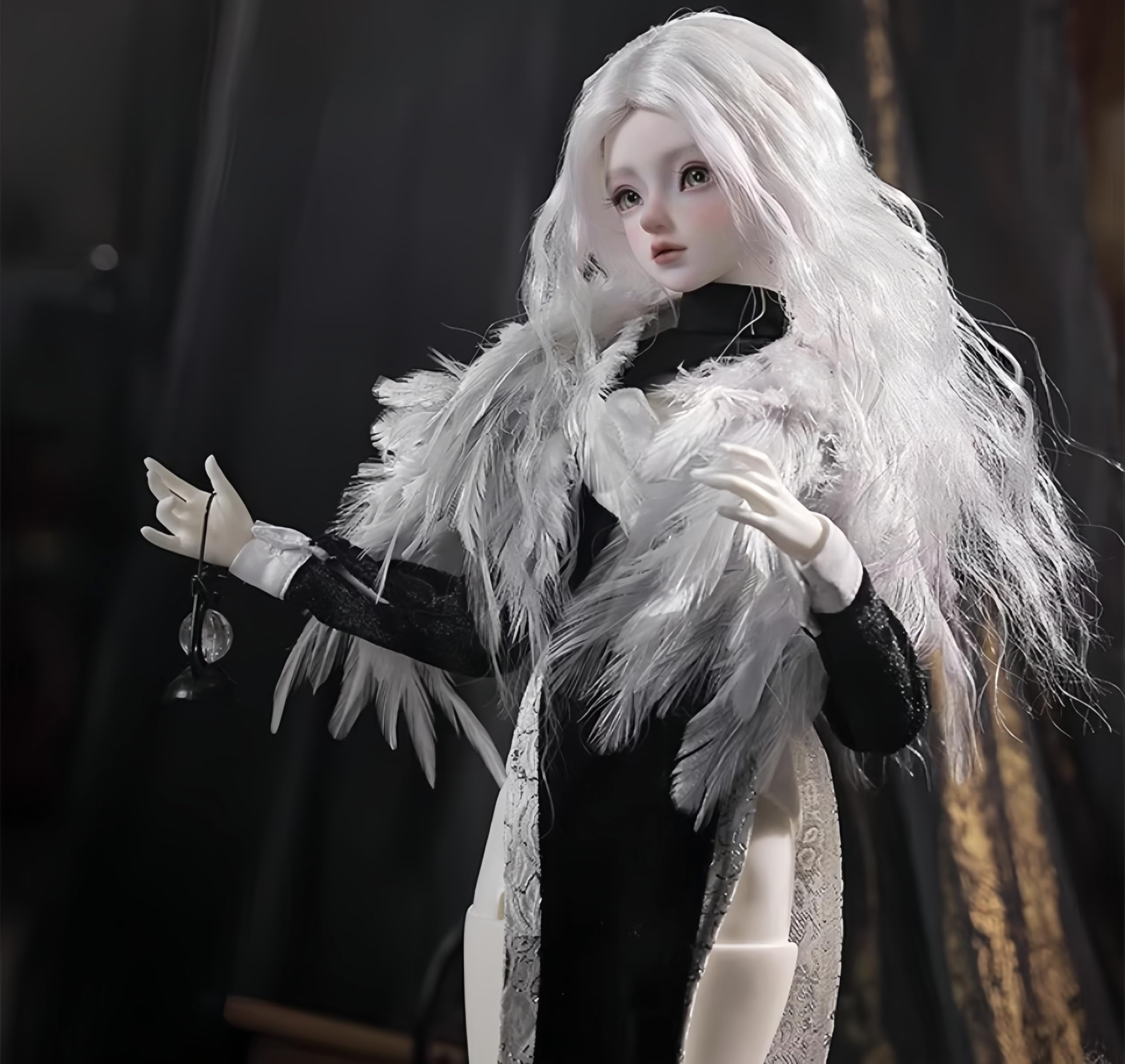 1/4 Bjd Puppe Fashion Anime Ball Jointed Dolls Cute Resin Action Figure Handmade Makeup Home Decor Collectible Gift Sets (K)