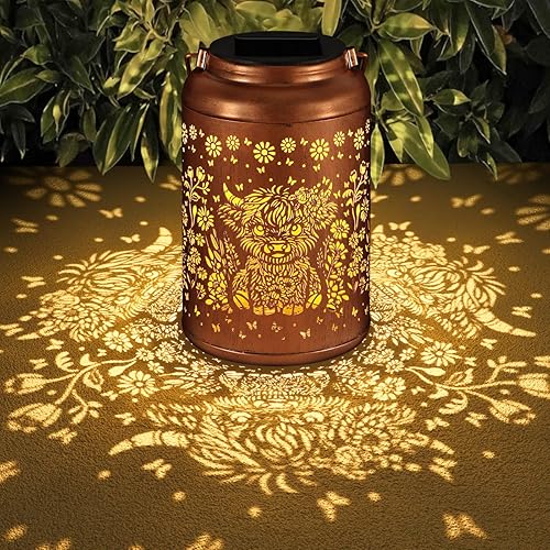 Miniatura 14 de Faroles solares impermeables para exteriores, decoración de hongos de abeja, regalos para mujeres, para la abuela, luces solares colgantes para