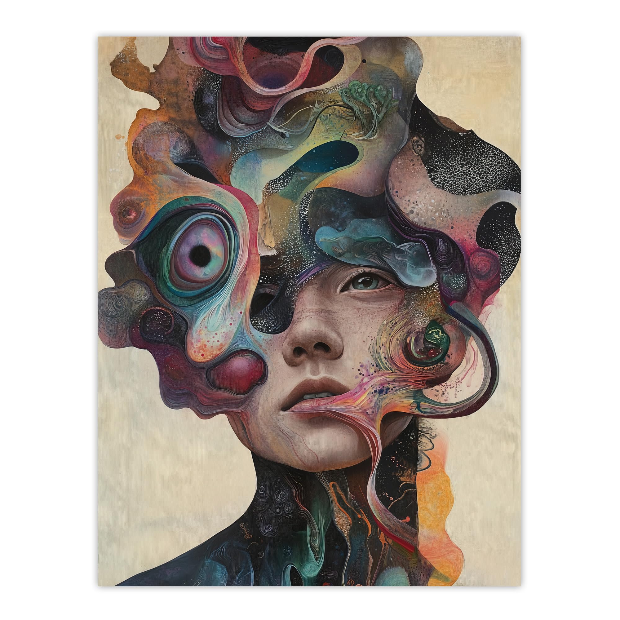 Artery8 God Is A Woman Abstract Fantasy Concept Art Living Room Extra Large XL Wall Art Poster Print