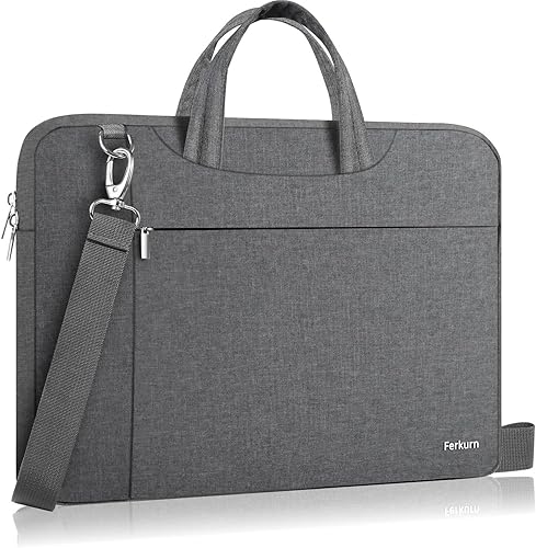 Ferkurn Funda para laptop para mujeres y hombres, funda para computadora con hombro para HP Envy PavilionInspironThinkpadASUS TUF