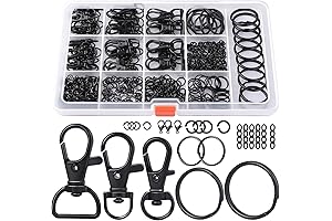 LEOBRO Key Chain Rings and Clasps Keychain Making Kit