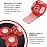 WOD Nation Weightlifting Hook Grip Athletic Tape - Sweat-Proof Grip Tape for Powerlifting - Easy-Tear Thumb & Finger Wraps - Versatile for Gymnastics & Climbing - Pack of 12, 23 ft Rolls, Red