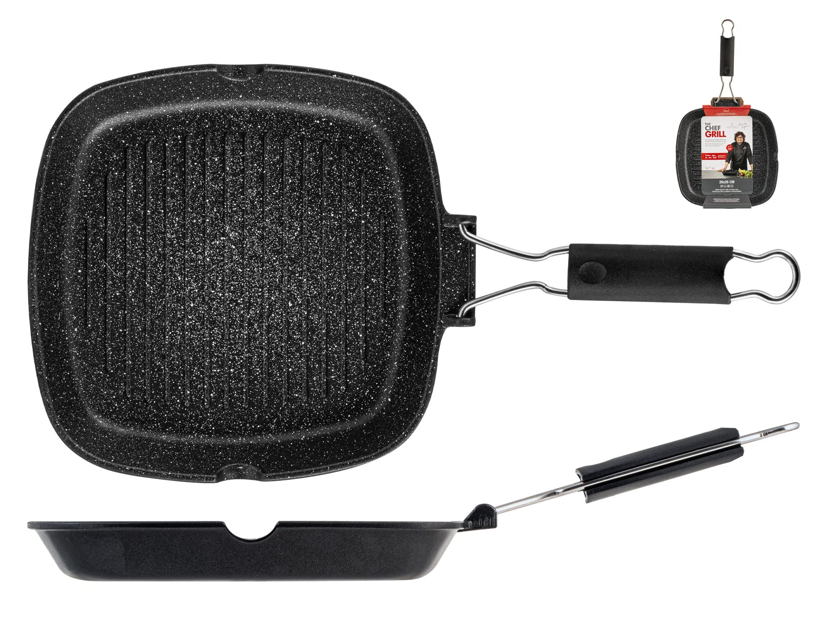 Utensile Cucina Per Chef Padella Pescera Home Delizia, Antiaderente, In Alluminio Con Manico In Legno - 40x25 Cm Utensile Cucina Per Chef Padella Pescera Home Delizia, Antiaderente, In Alluminio Con Manico In Legno - 40x25 Cm