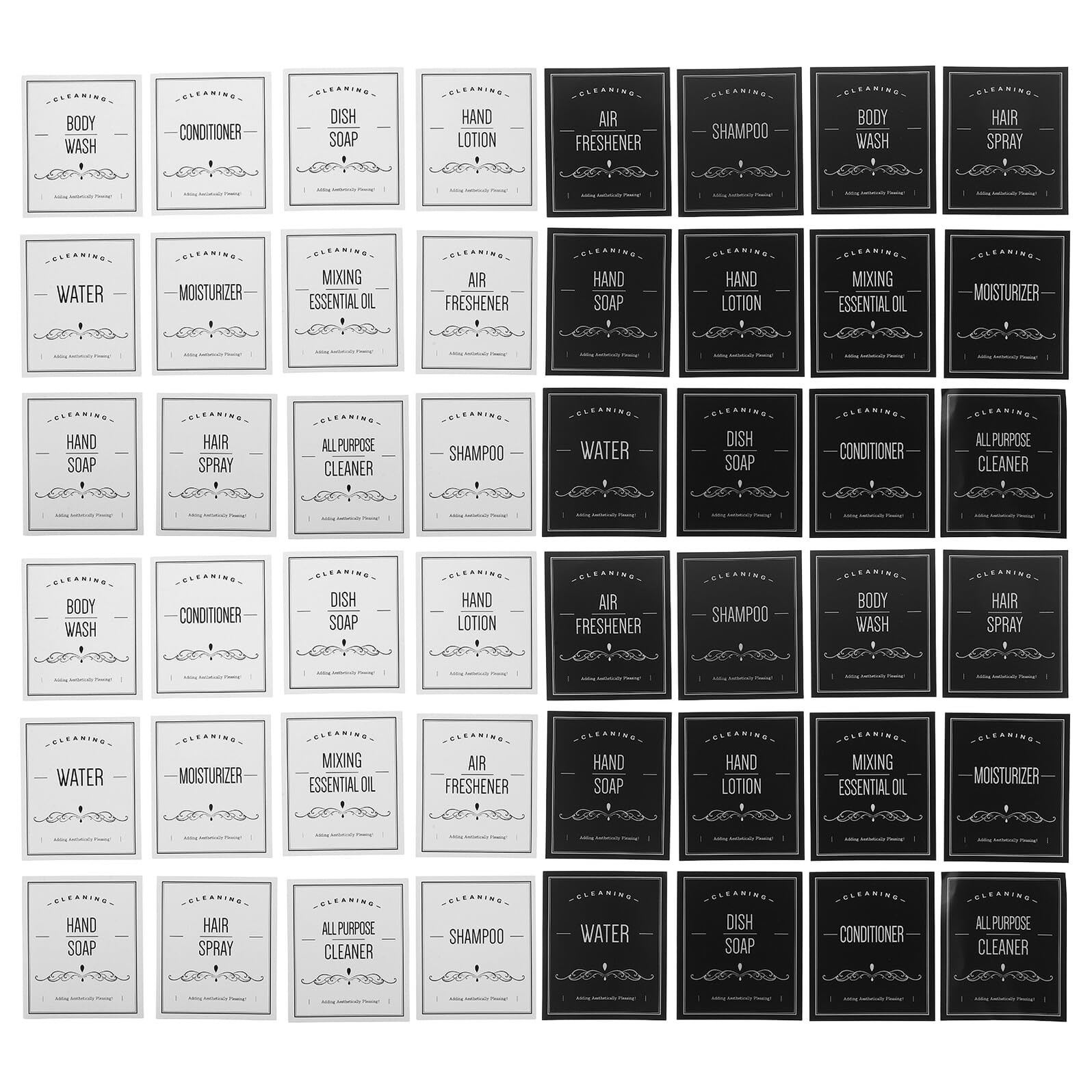 Étiquettes Autocollantes Étanches Anti-Décollement pour Flacons Distributeurs de Bain KOMBIUDA