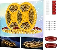 Vista 11 de Tiras de luz LED para pontón, luces LED marinas impermeables de 12V 5M/16.4FT para interior de barco, luz de cubierta de barco para pesca nocturna