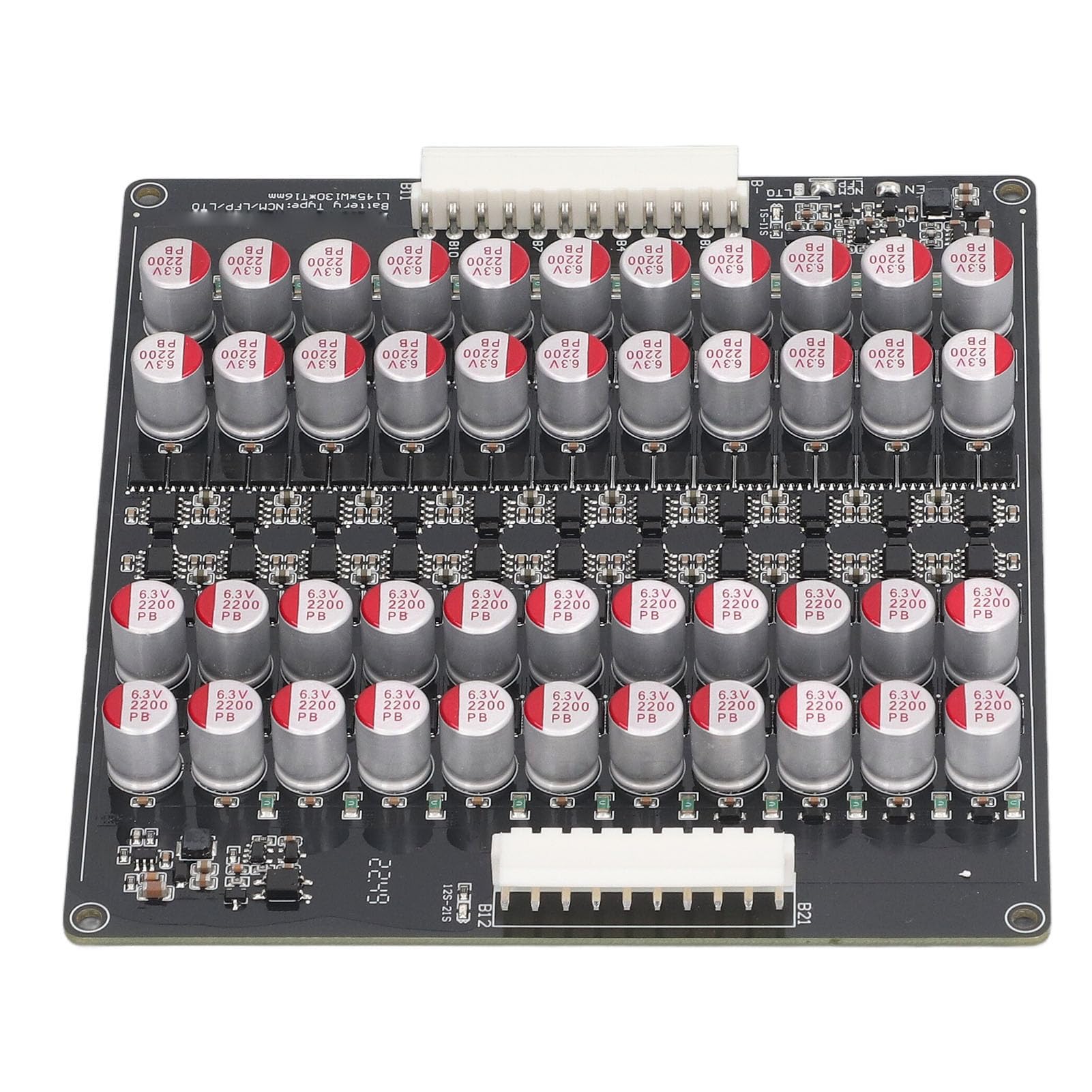 Yosoo Health Gear Bilanciatore Equalizzatore Attivo Batteria PCB Bilanciatore Equalizzatore Attivo da 17 a 21S Trasferimento di Energia Condensatore 5A con Sospensione Sottotensione 145 X 130 X 16