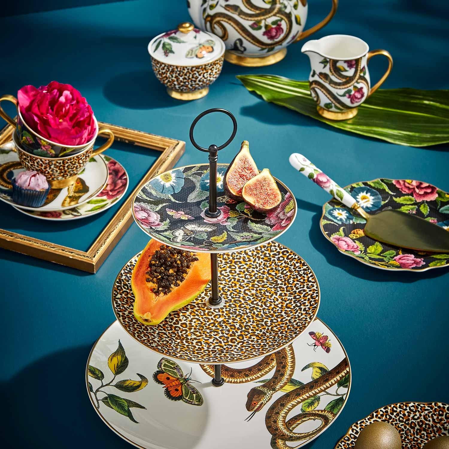 Spode CRC8827-XG Présentoir à gâteaux 3 étages en céramique