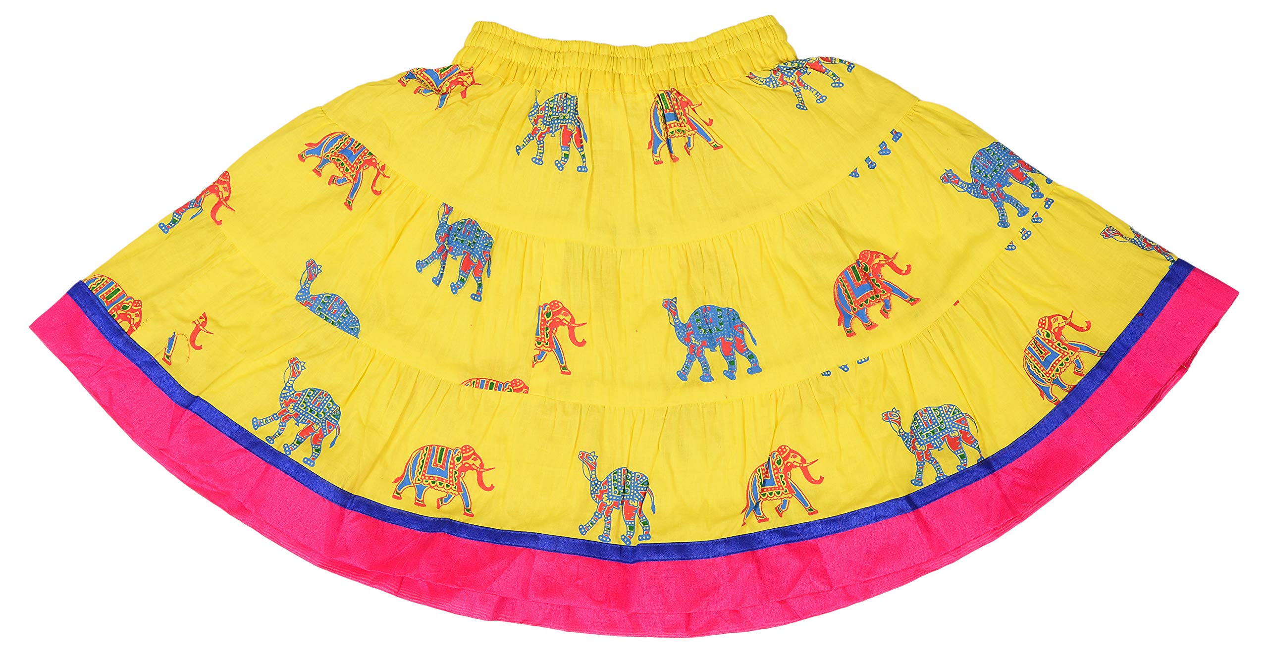 DIAMO Baby Girl Cotton readymade Lehenga Choli(kid361--6 months - 1 year_Yellow_6 months - 1 year) 3