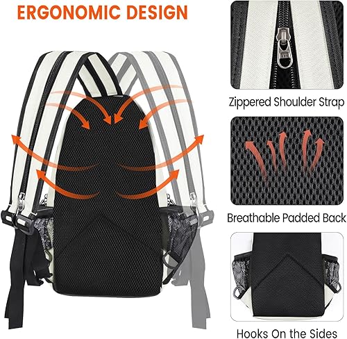 Miniatura 6 de Mochila cruzada para hombres y mujeres, mochila de hombro, mochila de viaje, senderismo, bolsa de pecho, Blanco, Mochilas Sling