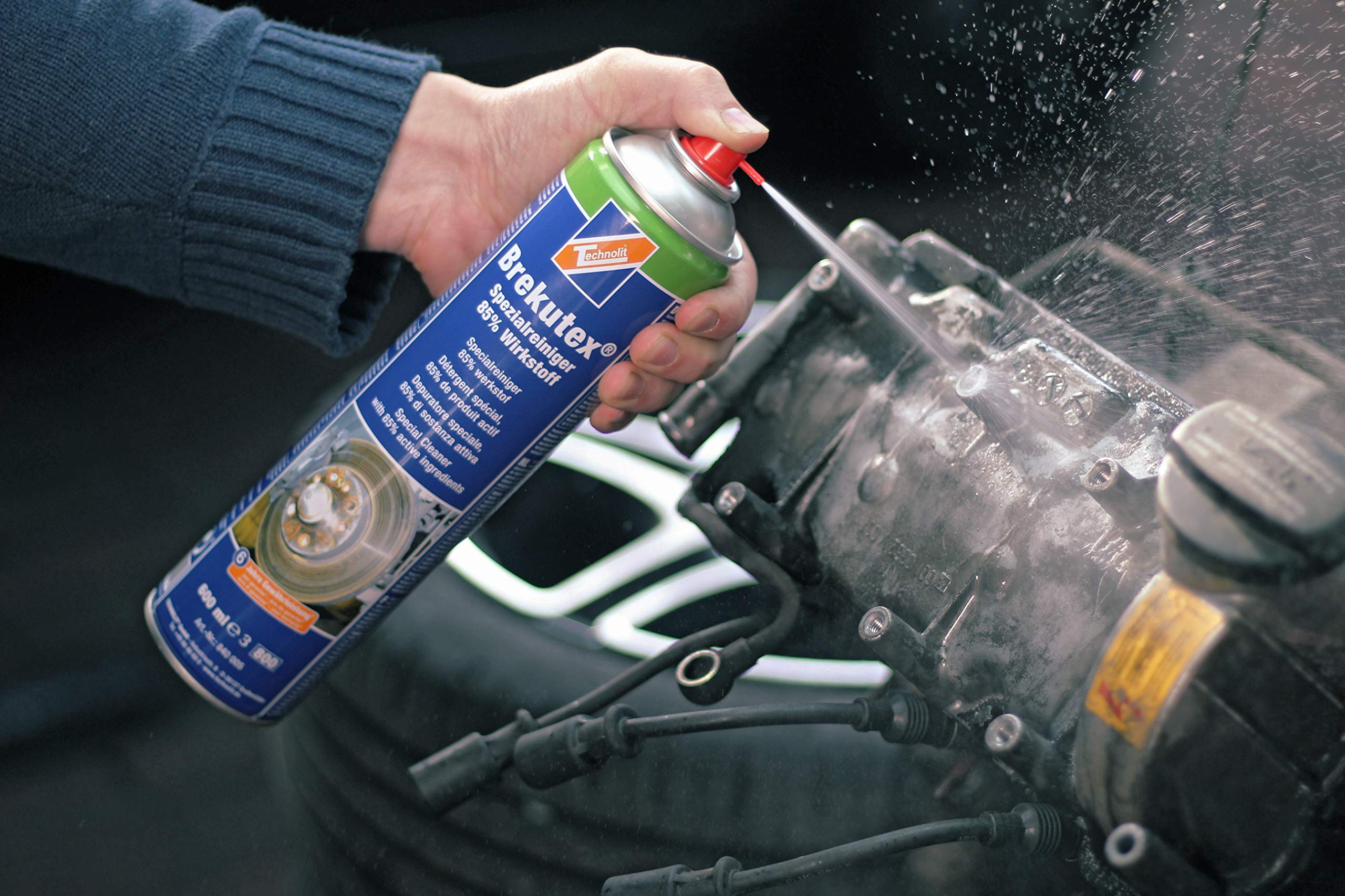 TECHNOLIT Brekutex Detergente speciale 600 ml – Detergente intensivo per metalli e vetri