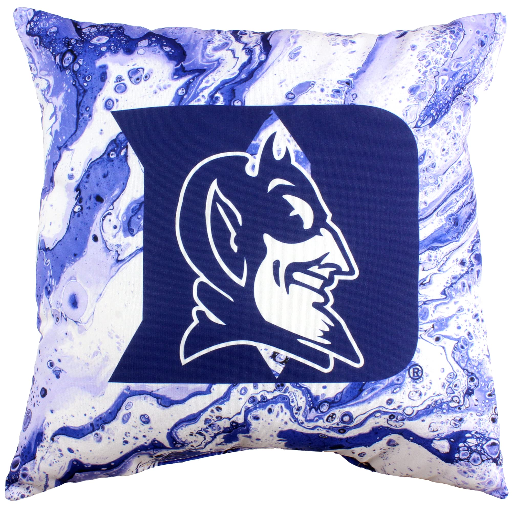 College Covers Duke Blue Devils 2 Sided Color Swept Decorative Pillow, 16", Made in The USA