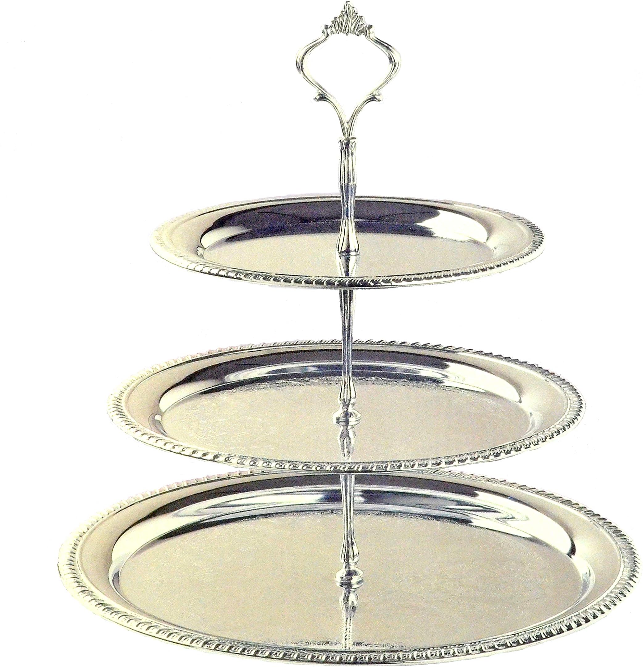 3 Tier Chrome Plated Serving Tray
