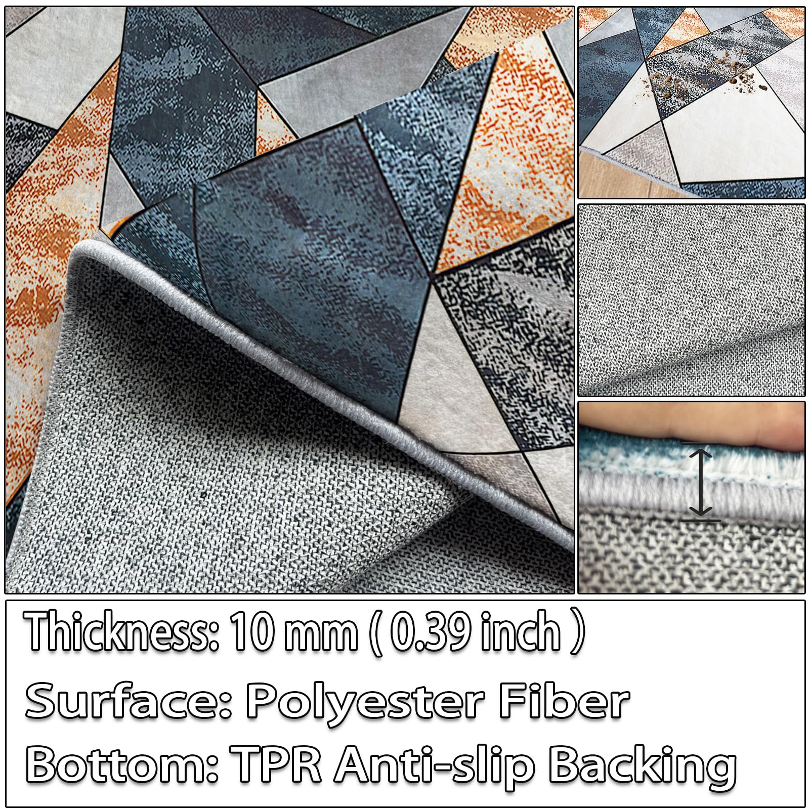 Mata na kółko, mata na krzesło do gier, mata ochronna na krzesło biurowe, 200 x 230 cm, mata podłogowa do gier, mata podłogowa do biura do parkietu, płytek i podłóg laminowanych