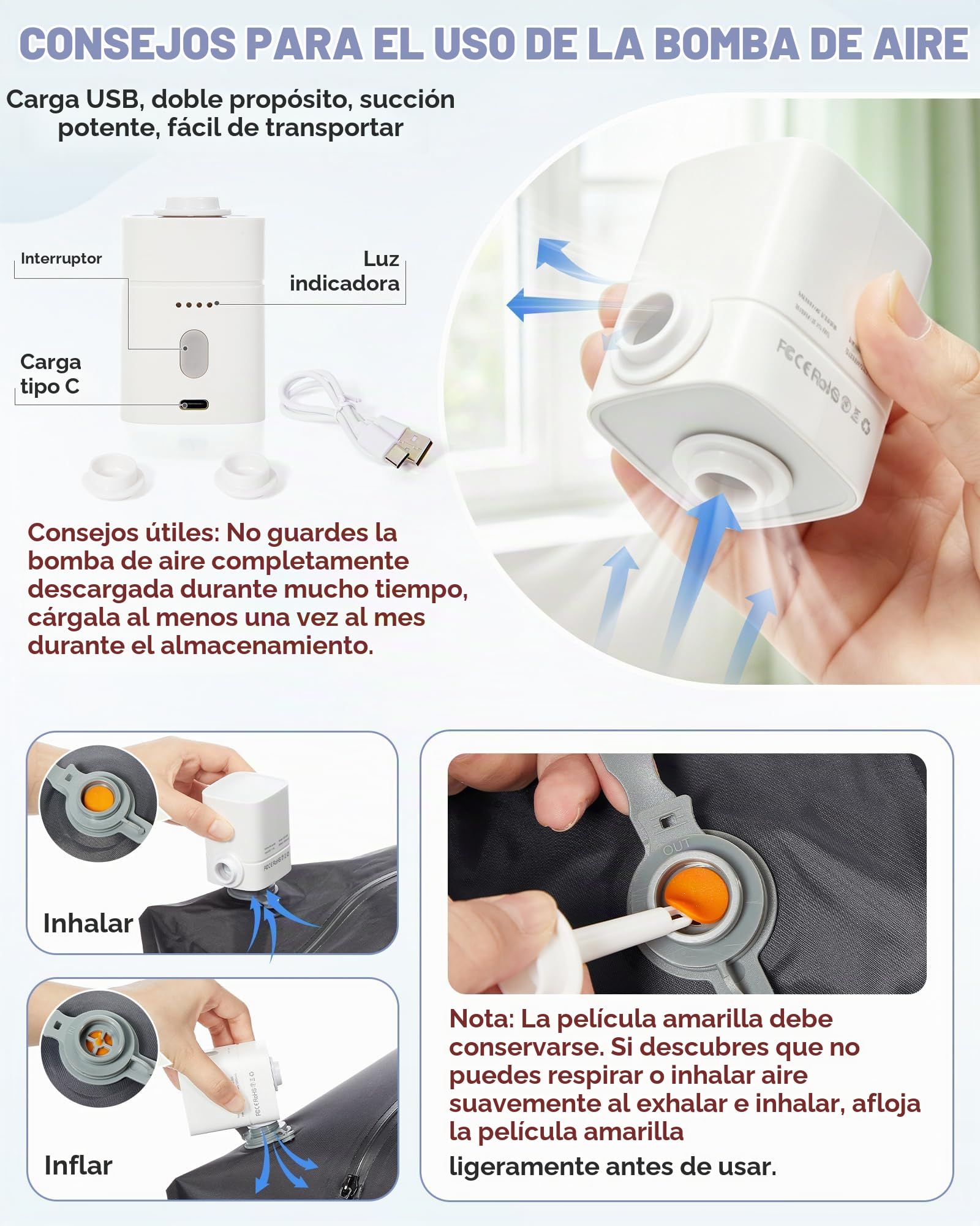 SZLX Mochila al Vacio con Bomba Equipaje de Mano 40x30x20 Ryanair Vueling Wizzair Easyjet Mochila Viaje Cabina Avion 40x20x25 Ryanair Mujer Mochila de transporte Impermeable para Computadora Portátil