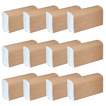 ALOUD CREATIONS Fine Quality Multi-Fold Paper Towel (Z Fold), Tissue Paper Hand Towel, Pack of 12 (White Colour, 125 Sheets Each) Total 1500 Sheets