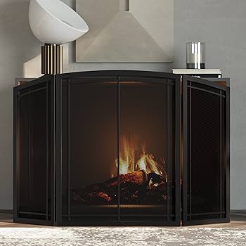 Custom Metal Fireplace Screen By GARZAMADE LLC