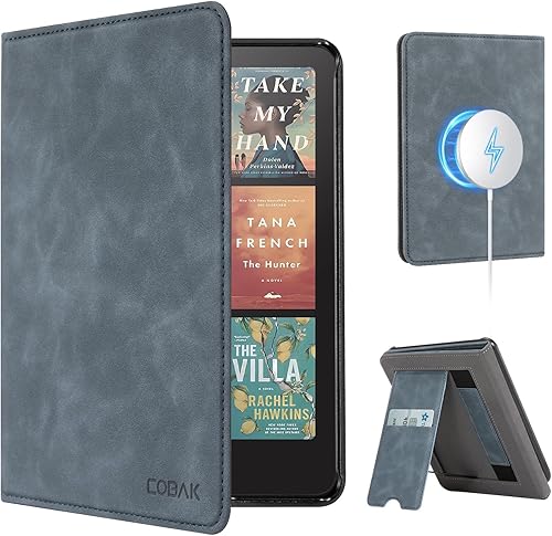 Miniatura 18 de CoBak Funda con soporte para Kindle Paperwhite 12.ª generación 2024 (7") y Kindle Colorsoft Signature Edition - Funda de piel sintética duradera con