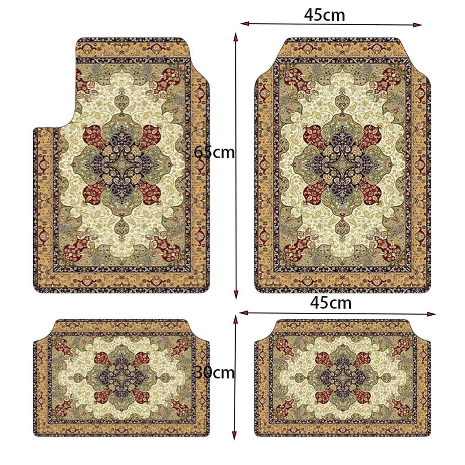 4 unids/Set Alfombrillas de Goma Alfombrillas Suelo Coche