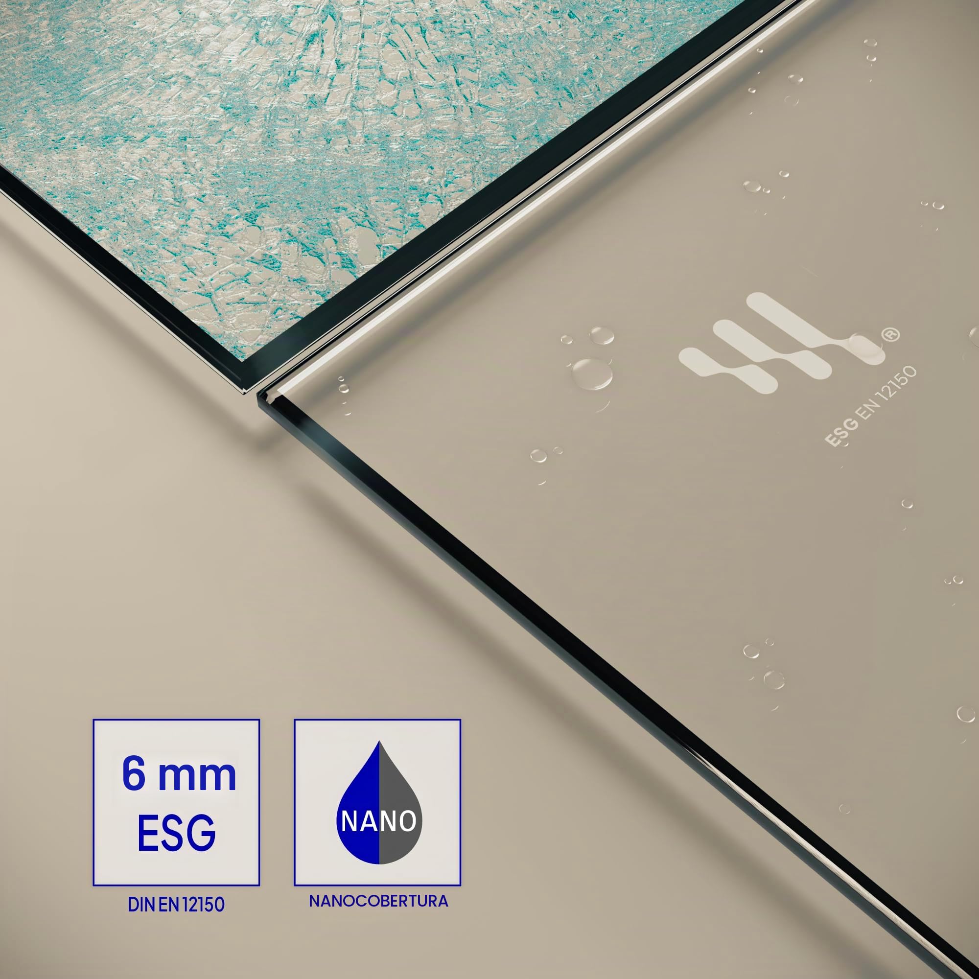 Mampara de Ducha Alice 80x110x190cm|REVERSIBLE|Puertas Abatibles, Ajuste 79,3-81,3x109,3-111,3cm|Perfil cromado, Cristal templado transparente 6mm