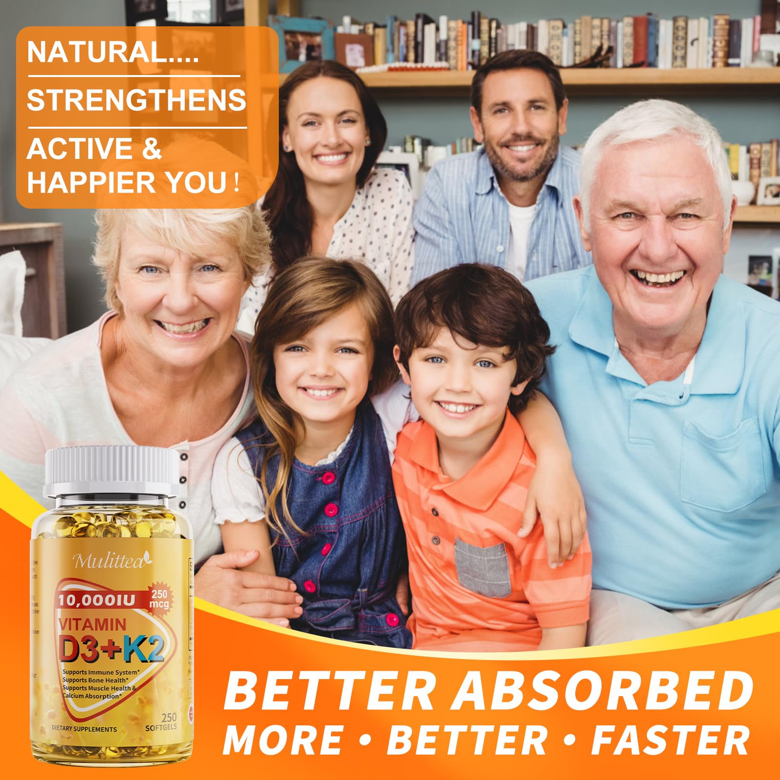 Vitamin D3 K2 10000 IU w/ MK7 for Bone, Immune & Heart Health, 250 Softgels — Amazon image 7