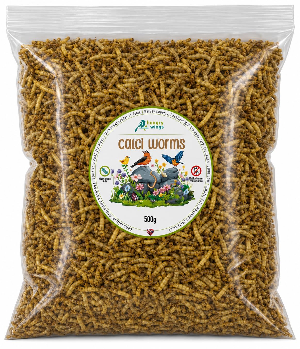 Wild Bird Food (500g, Calci Worms)