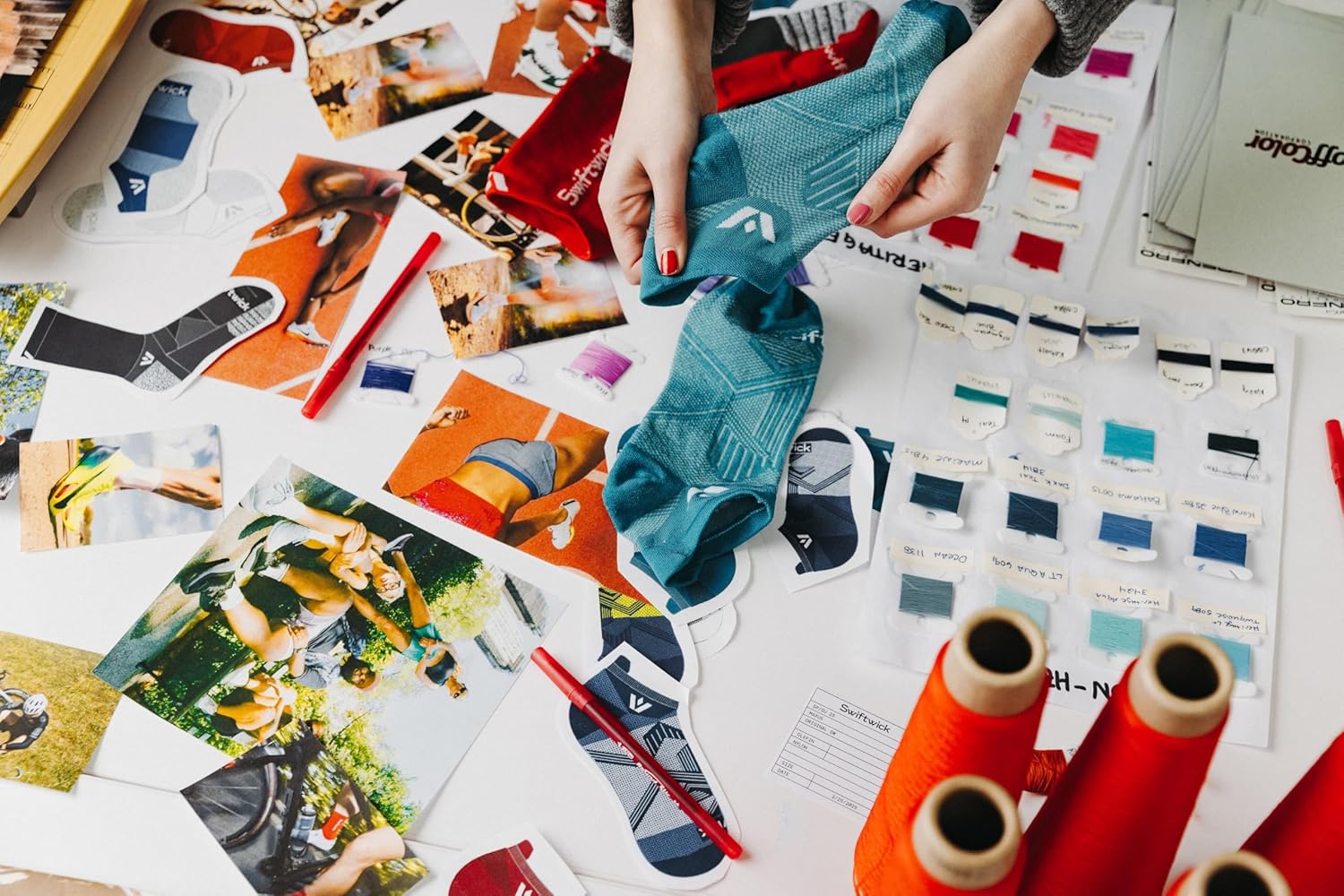 Swiftwick- ASPIRE No Show (Zero Cuff) Running & Cycling Socks - Image 3