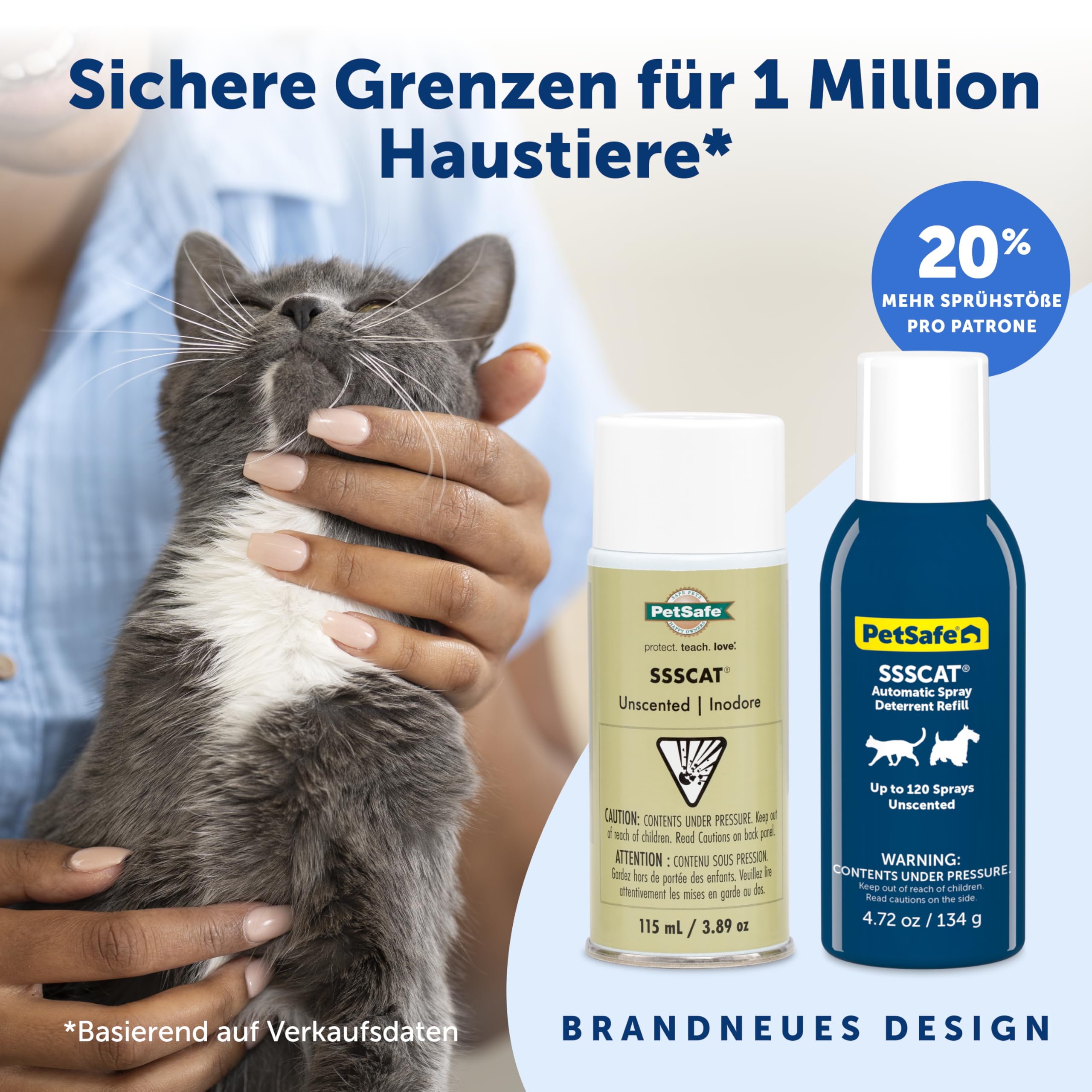 PetSafe Drinkwell Butterfly fontanna do picia dla kotów i małych psów, tworzywo sztuczne bez BPA, pojemność 1,5 l, niebieska