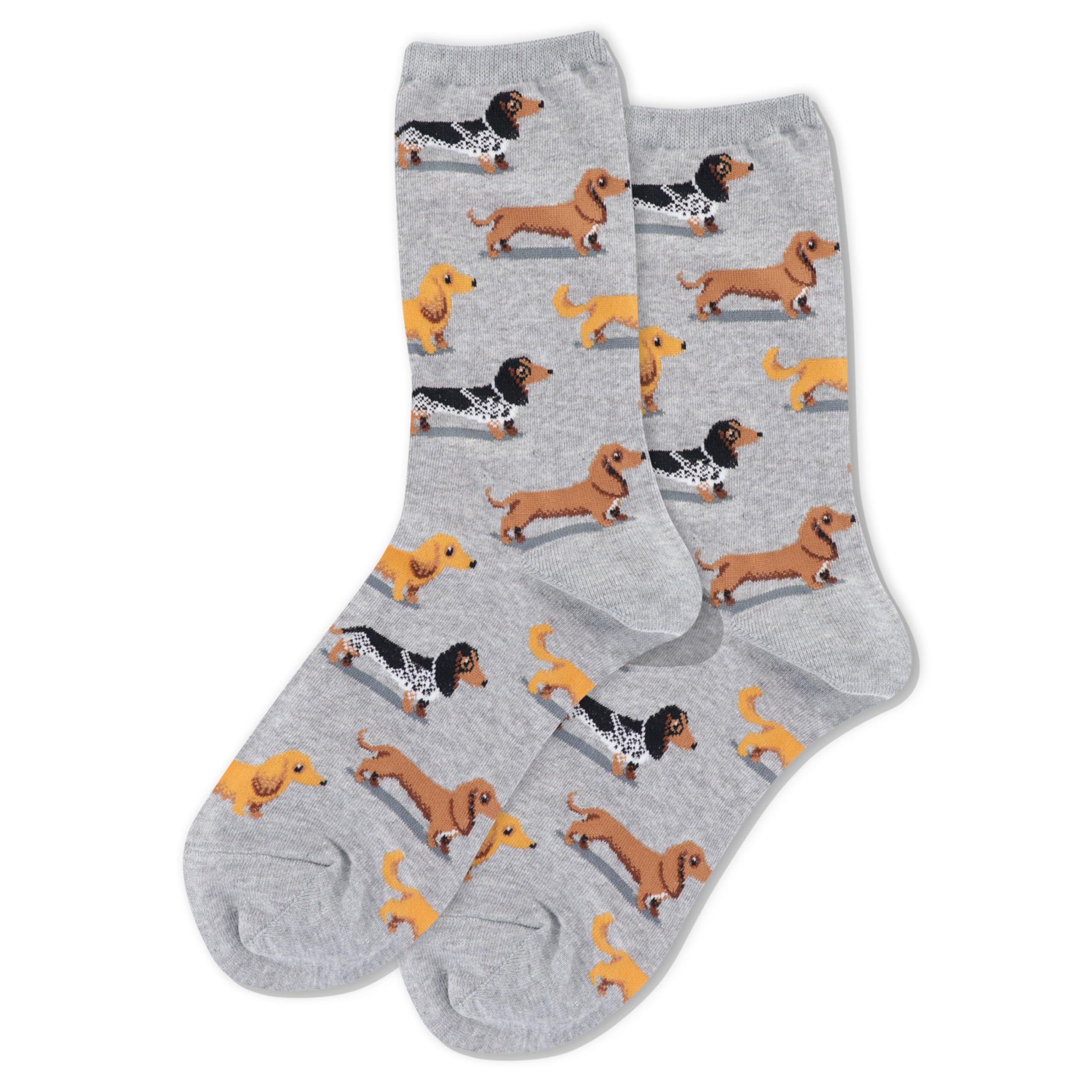 Hot Sox Women's Fun Dog Lovers Crew Socks - 1 Pair Pack - Cool &amp; Cute Wordplay Novelty Fashion Gifts