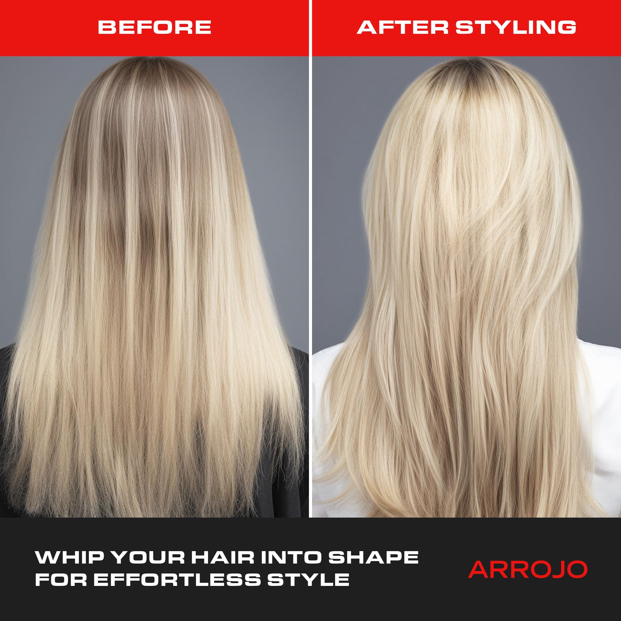ARROJO Cream Whip - 5.5 Fl Oz - Conditioning Leave-In Hair Styling Cream for Wavy or Dry Hair, Sulfate & Sodium-Chloride Free, Antioxidant, Moisturizing