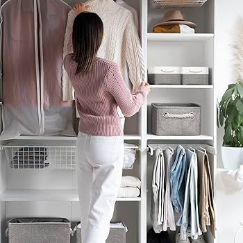 Rectangle Storage Basket, Closet Storage Bins, Fabric Bins