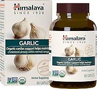 Vista 2 de Himalaya Organic Garlic, For Lipid Metabolism and Immune Support, 1,400 mg, 60 Caplets, 1 Month Supply, 2 Pack