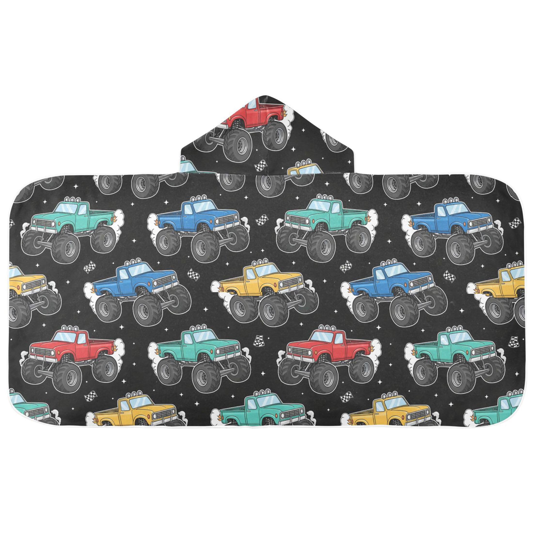 Fuauuyl Car Vehicle Hooded Baby Bath Towel Soft & Breathable Towel for Newborns Infants Toddlers, Nursery Essential