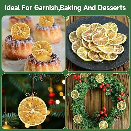 Miniatura 6 de Rodajas de lima seca, 8.82 onzas, fruta deshidratada para cócteles, 100% natural, sin aditivos, sin azúcar añadido, sabor natural y puro, adornos de