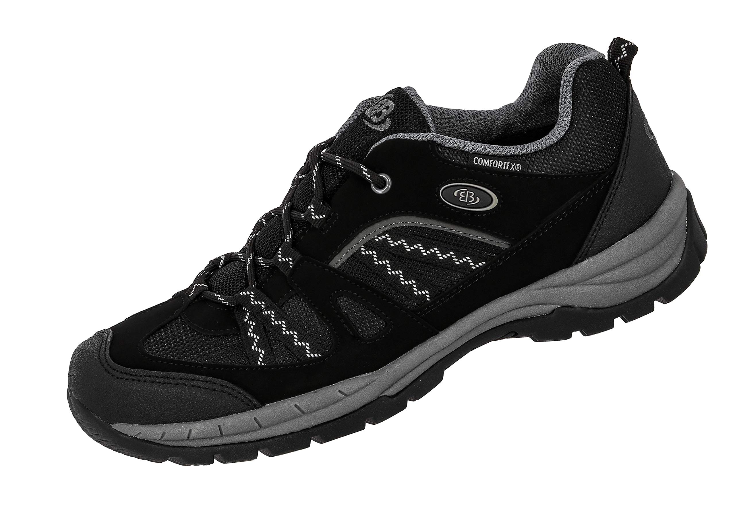 Brütting Men's Fresno Trekking & Hiking Shoes, Black Grey, 3.5 UK