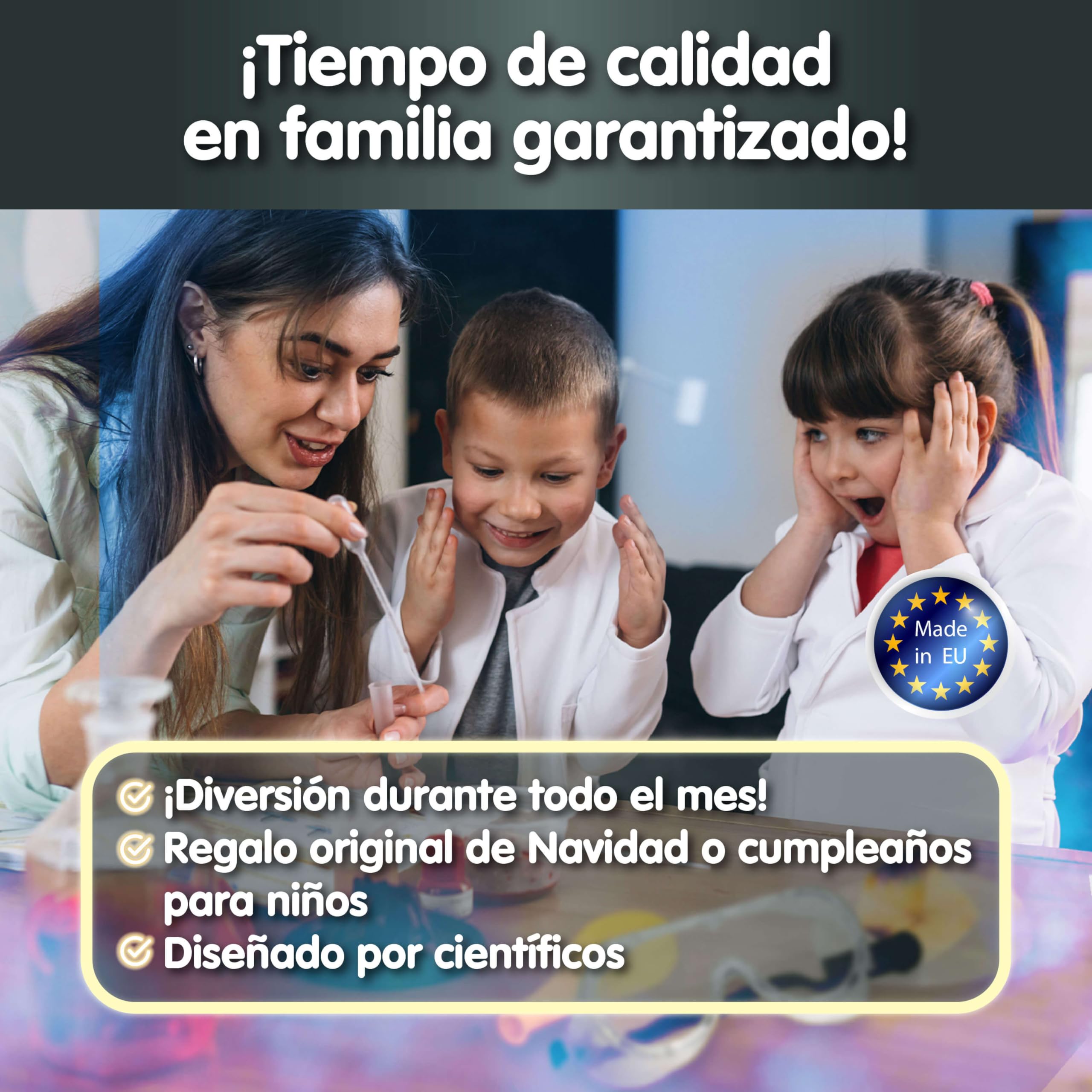 Science4you Kit Científico 250 Experimentos, Juguete Educativo para Niños 8-11+ Años, Aprende Física, Química, Geología y Biología, Mega Kit