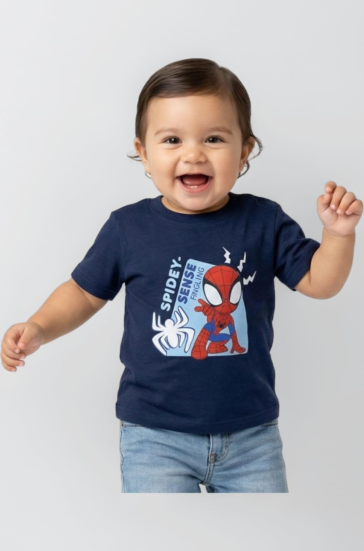 Baby Boys Marvel Superheros Collection | 100% Cotton Spiderman T-Shirt | Age 0-2 Years