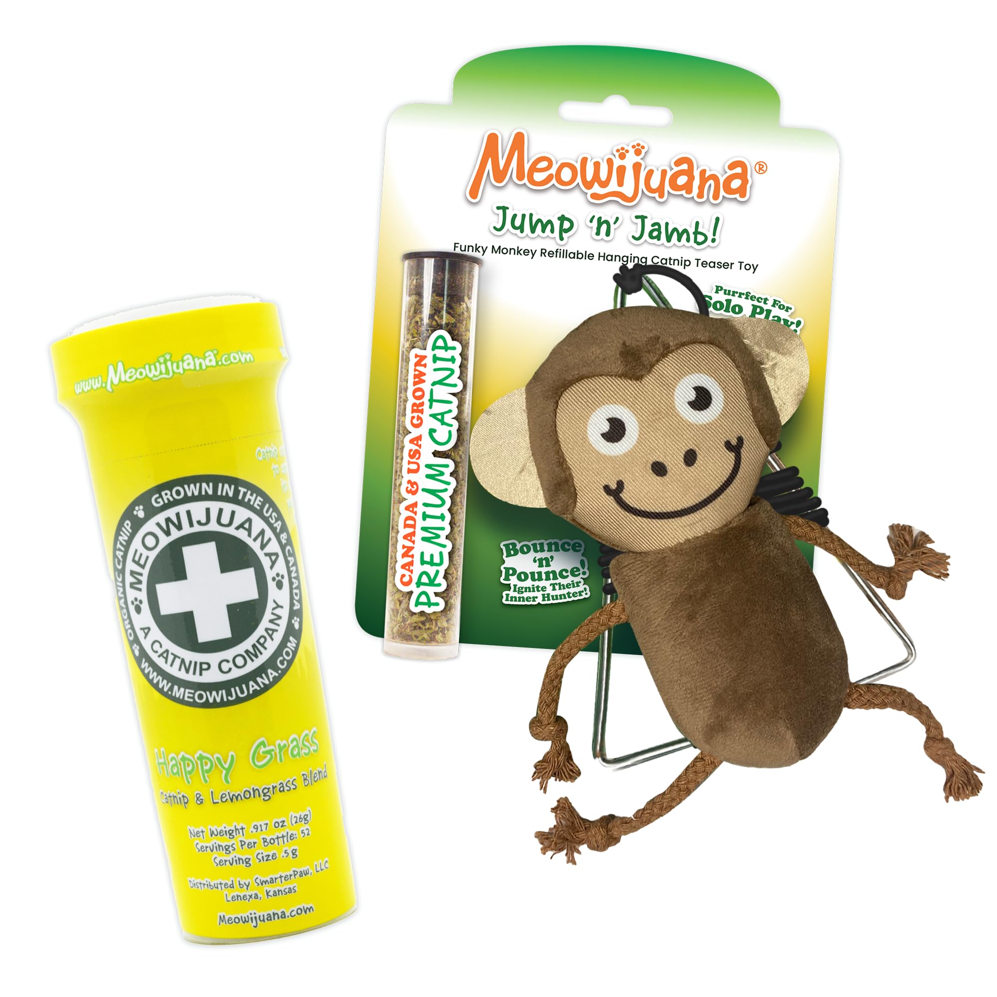 Amazon.com : Meowijuana Jump 'n' Jamb Door Hanging Cat Toy