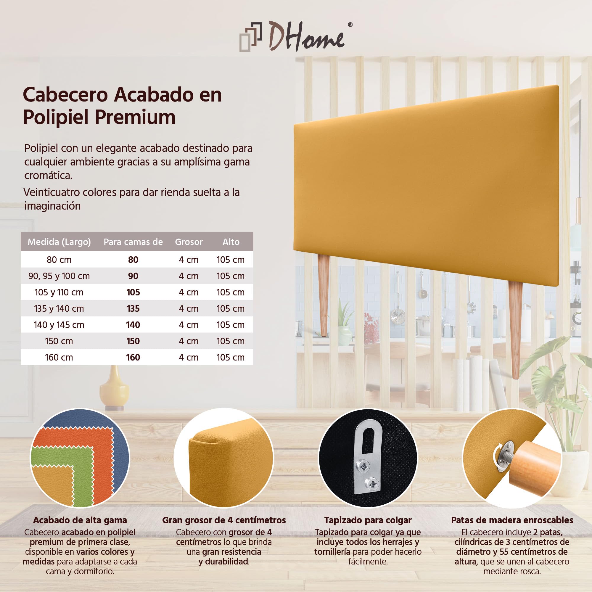 DHOME Testiera in Ecopelle con 3 File di Bottoni Testiera Imbottita Letto di Lusso (Grigio Claro, 180cm (2 pezzi)) | Leroy Merlin