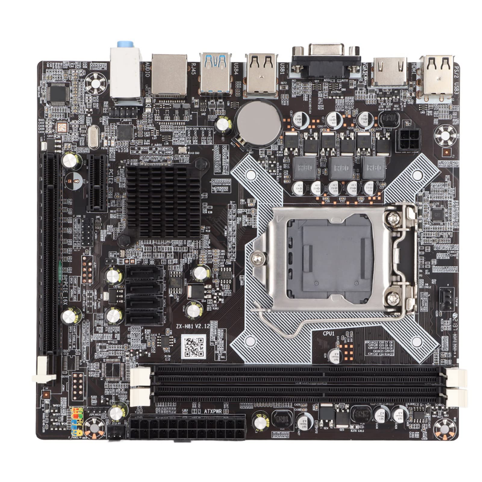 Placa Base H81 LAG1150 DDR3, para Intel Core Cuatro Generaciones, Chip Integrado Tarjeta de Sonido/Tarjeta de Red / 2xDDR3 /PCIE 3.0/ USB2.0 / 4xSATA2.0 / VGA+HDMI
