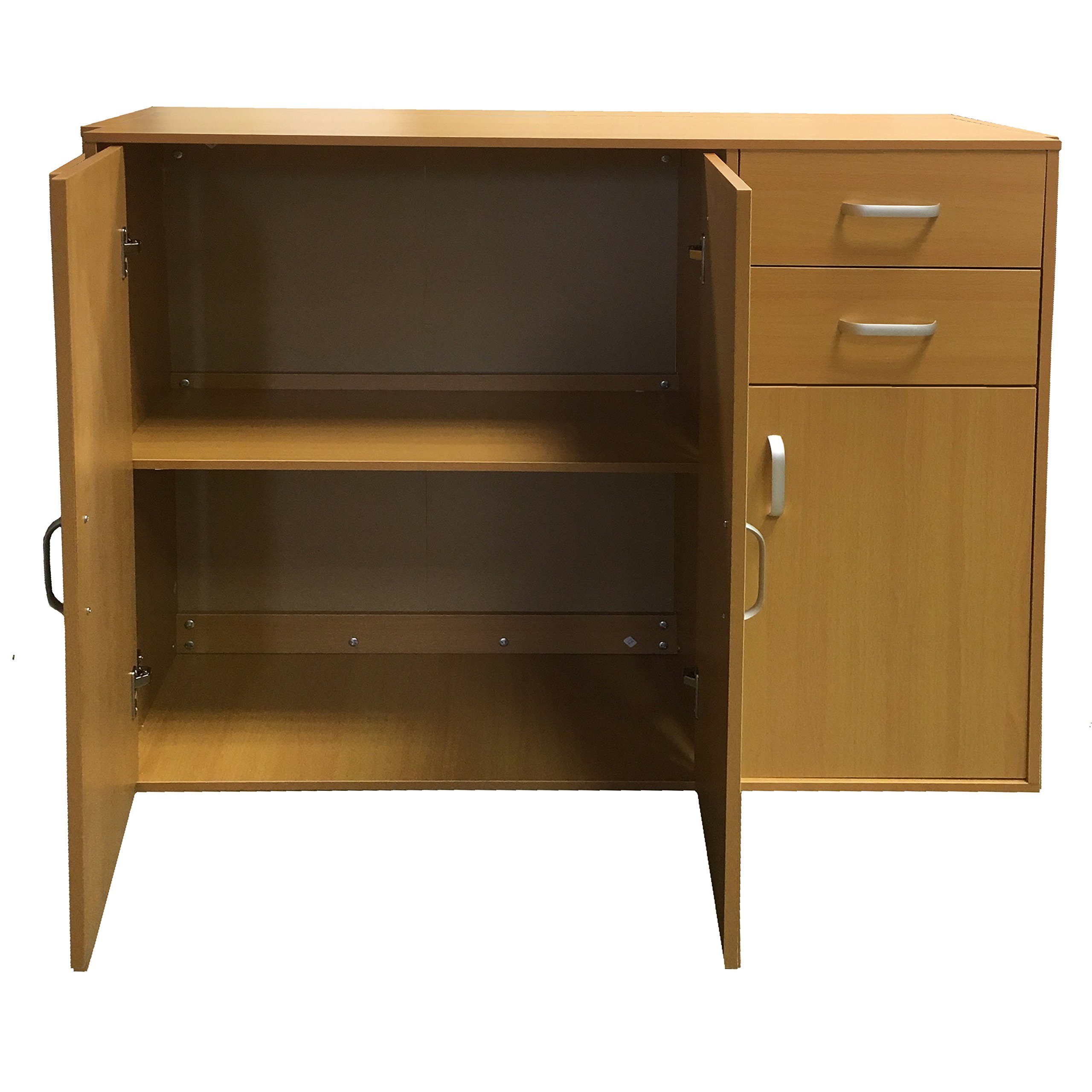 Redstone Sideboard Cupboard 3 Doors 2 Drawers (Beech) Buy Online in