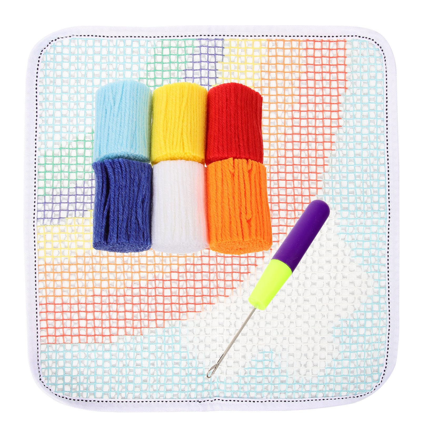 Kit para hacer alfombras DIY de tela que evita roturas al tejer 8